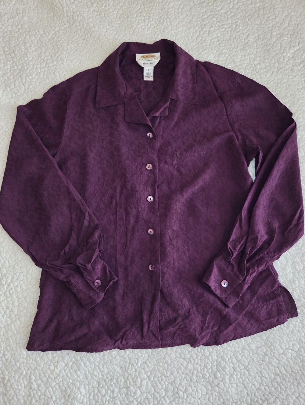 Talbots Silk Buttoned Top 2